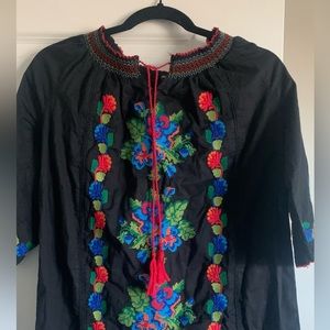 Mexican blouse with belt